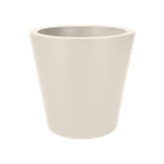 pure straight round 50cm linen white